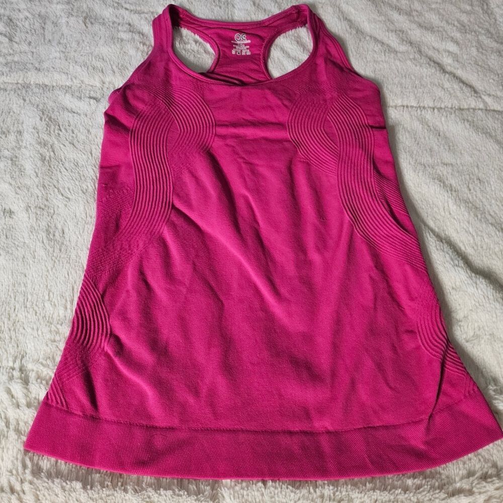 Athletic Essentials Pink Racerback Sports Top. Size Medium